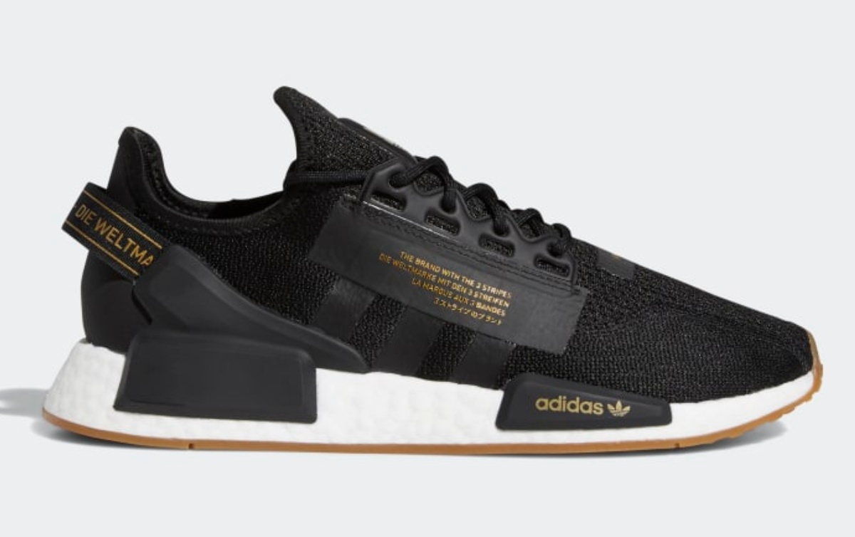 adidas nmd v2 core black gold metallic