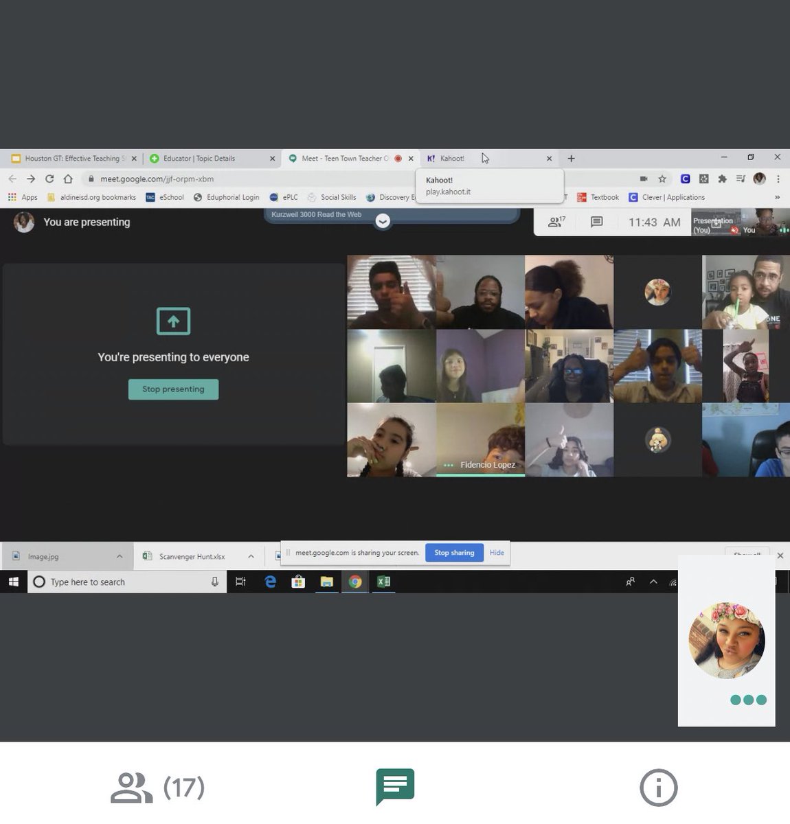 misscguillory's tweet photo. My camp leaders have a fun kahoot going in Teen Town! Who will win? @MrJNickerson @Msreboot2020A @HistoryStrong @Mr_Gadget007 @lace_chap https://t.co/G5KVgXoYE3