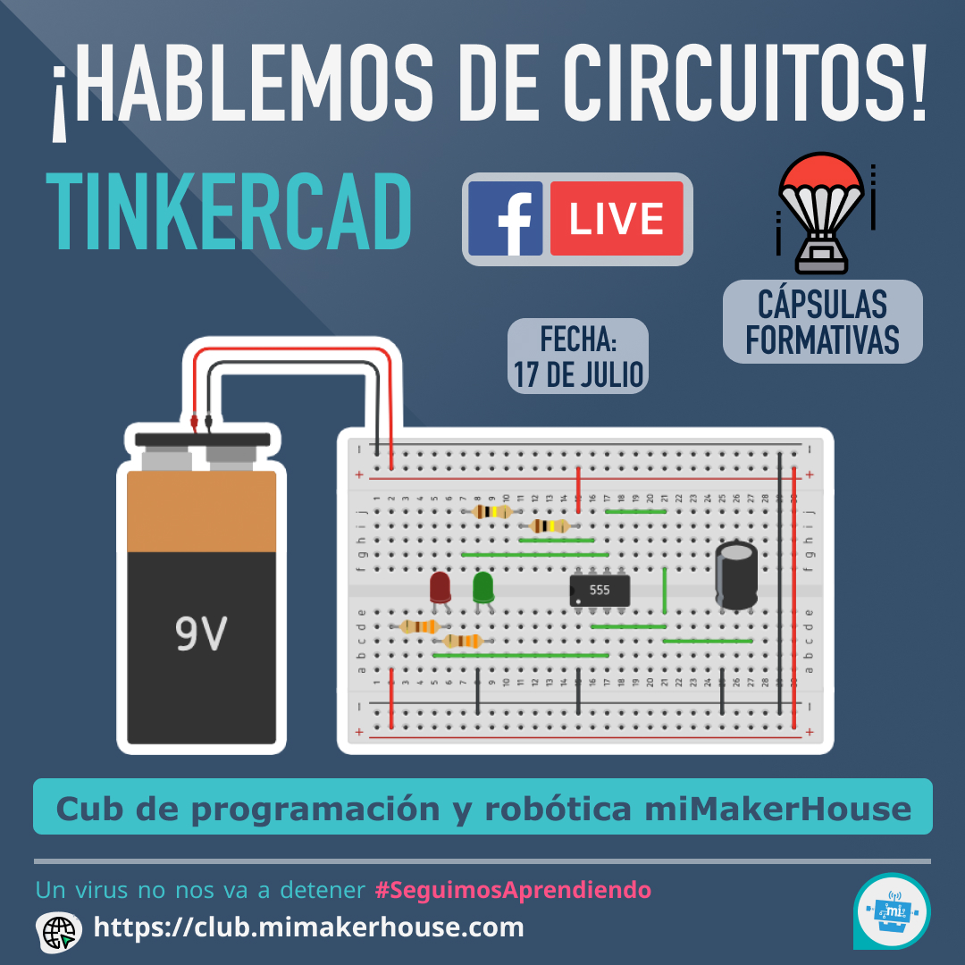 miMakerHouse's tweet photo. 📡CÁPSULAS FORMATIVAS📡

💻 Tema: ¡Hablemos de Electrónica¡ Tinkercad
🤖 Edad recomendada: A partir de los 9 años
🤓 Profesor: Dev. Edgar E. Mamani A.
🎤 Presentadora: Maker Mayita
💲 Costo: GRATIS
📆 Fecha: Viernes 17 de julio a partir de las 3:00pm https://t.co/BSti0r66iF
