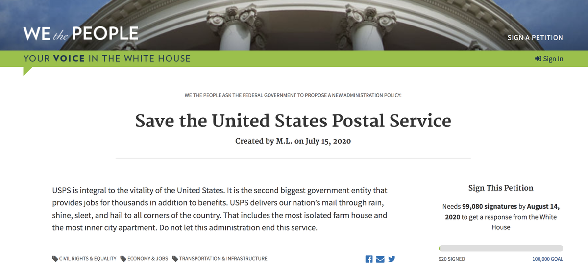 maobabie's tweet photo. here's another petition to #SaveTheUSPS 📪 we all rely on the USPS for affordable and reliable postal service. many of your fav indie artists and small businesses, even mine in Canada, rely on the USPS! 

💌https://t.co/FSljcynL67 https://t.co/Z79v3uCBlN