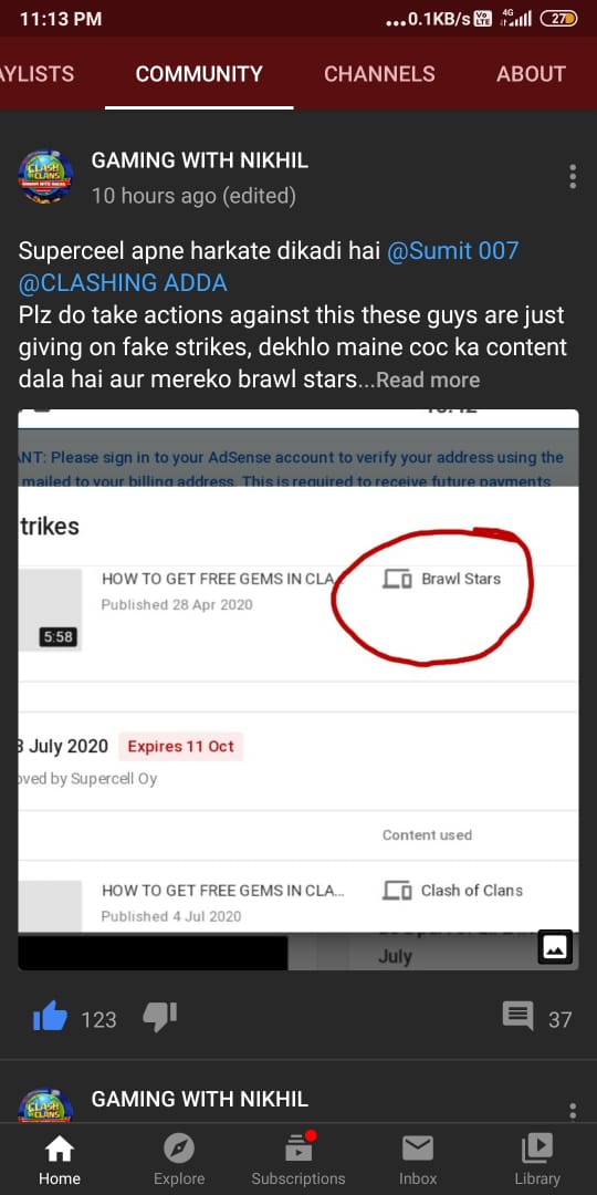 NikhilWith's tweet photo. @Devourlick
Hey Darian vorlick how are u I guess u are allright now a days ,😂🤣 ,u guys are giving fake strikes to every indian coc youtubers why are u doing like that we are just promoting ur game and u guys are taking out our channels 😂 I literally can't belive #ripcoc https://t.co/njWlydU4l2