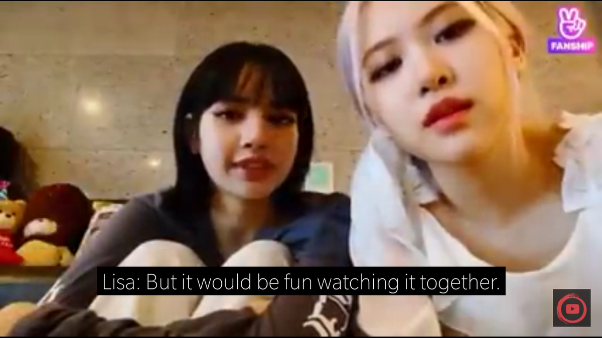 iceekoko's tweet photo. The way Lisa and Rosé used the word "WE" sounds like they won't last a day without each other 😭 And t's funny how Lisa forbid Rosé to watch the series alone bc she wanted Rosé to watch it with her. Simple things but it's one of the sweetest ❤️

#LISA #ROSÉ #CHAELISA @BLACKPINK https://t.co/jvhPaiTFJa
