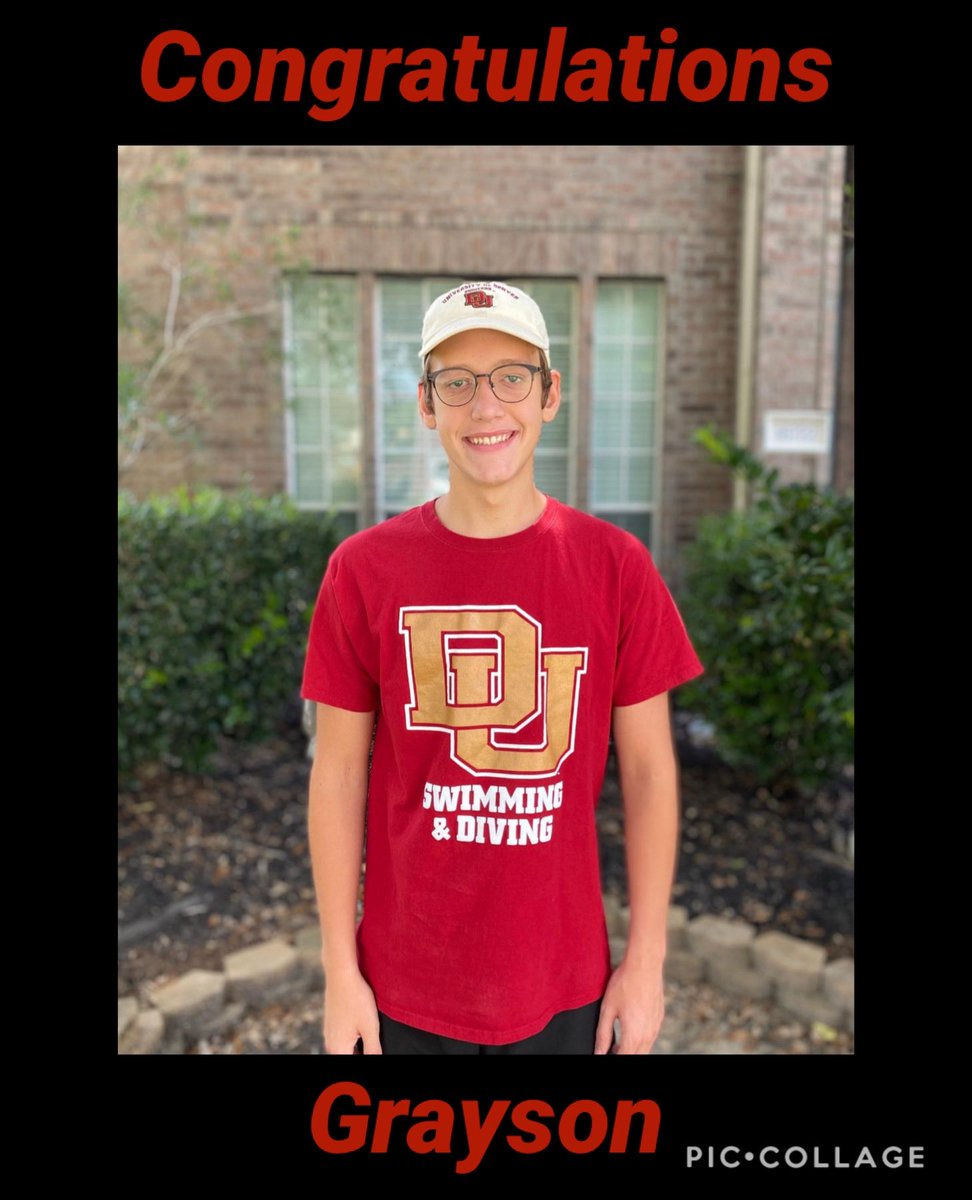 khsswimdive's tweet photo. Congratulations Grayson Hamous on your verbal commitment to Denver University! 🎉👏 https://t.co/bAAu5JlwYk