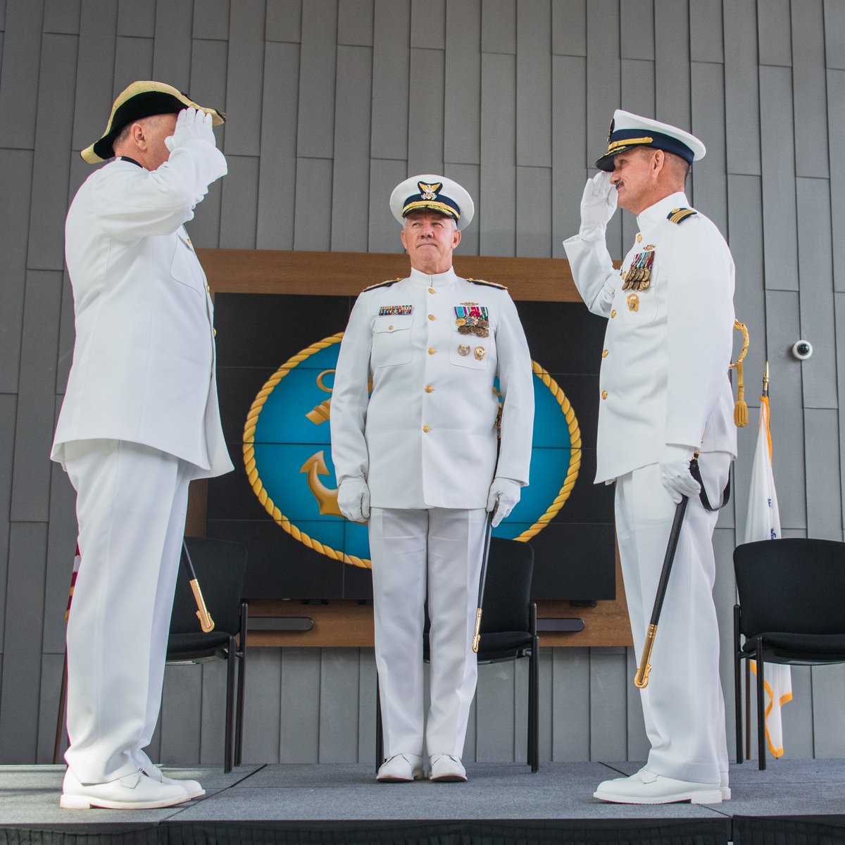 ComdtUSCG's tweet photo. Congratulations to our 16th Gold Ancient Mariner CAPT Patrick Culver! The Ancient Mariner title recognizes the officer and enlisted person with the earliest designation as a permanent cutterman and requires a minimum of ten years of sea time. https://t.co/SqfRYVo7Vs