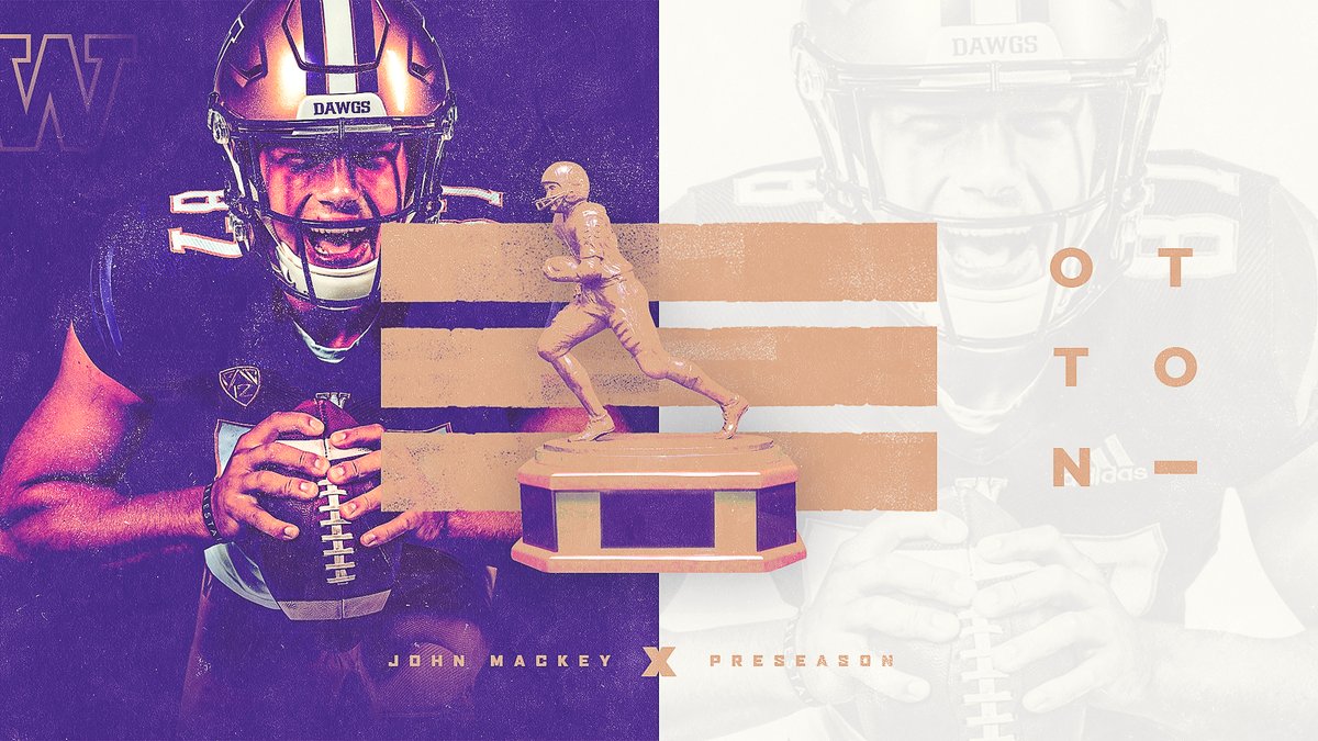 UW_Football's tweet photo. A leader and competitor. @CadeOtton has been named to the @JohnMackeyAward watch list. 

» https://t.co/Y7kezyyWJD 

#PurpleReign x #BowDown https://t.co/B0A7O4DfWB