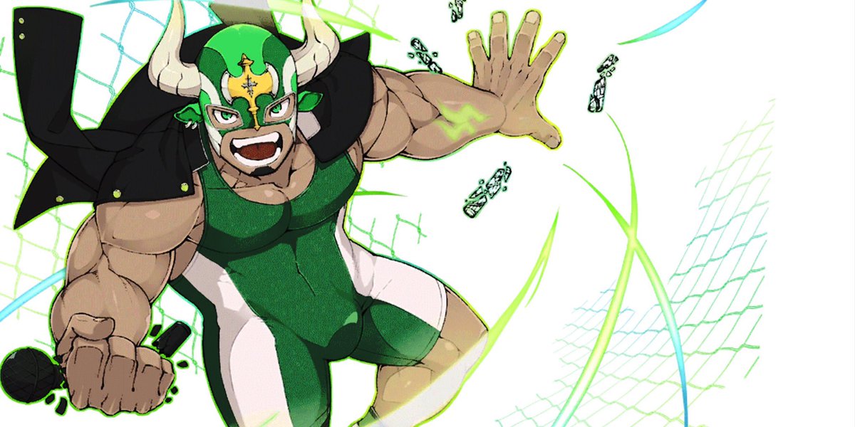⠀

⠀   🟩  ،     𝗧͟𝗔͟𝗨͟𝗥͟𝗨͟𝗦͟  𝗠͟𝗔͟𝗦͟𝗞͟
                                           
     JUST LIKE A 𝗖𝗛𝗔𝗥𝗚𝗜𝗡𝗚 𝗕𝗨𝗟𝗟，
        THE 𝙼𝚈𝚂𝚃𝙴𝚁𝙸𝙾𝚄𝚂 WRESTLER.

ㅤ