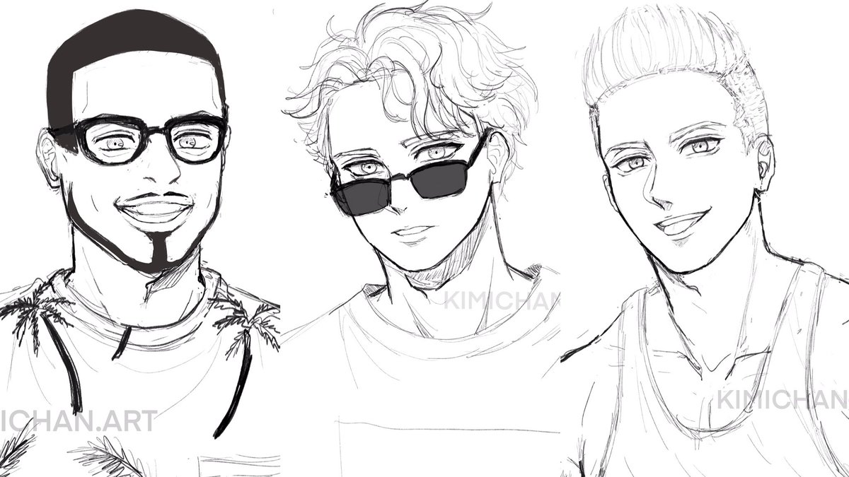 Anime version of my clients (in progress) #Commission #sketch #commissions #procreate #procreateart 