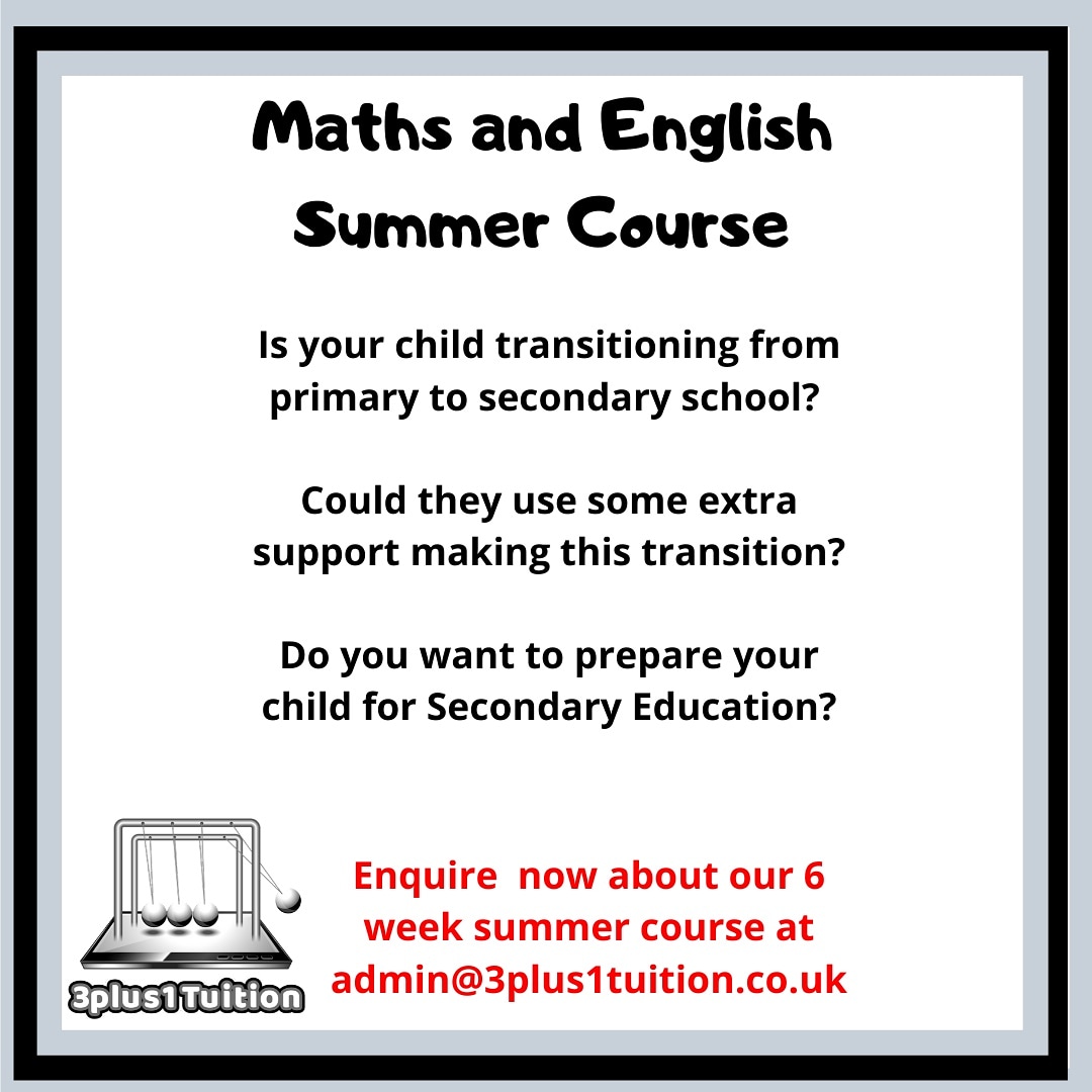 3plus1T's tweet photo. Enquire now about our summer course. 
#education #learning #tutoring #tutors #tutor #tutoringservice #tutoringservices #teaching #teachers #classroom #onlinetutor #onlinetutoringservice #mumchat #mumtalk #parenttalk #parenting #student #secondaryschool #newstart https://t.co/z8c3LywqfA