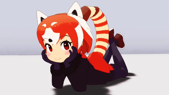 はぁぁぁレッパンちゃん可愛いのだ#MMDけもフレ #けものフレンズ 
