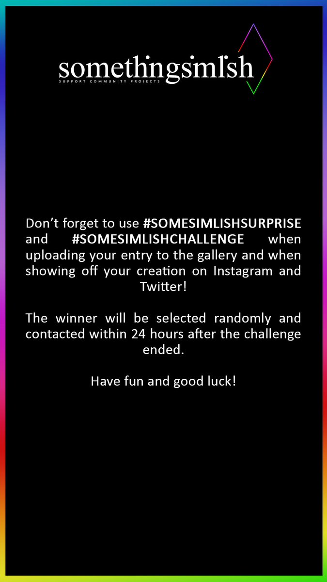 some_simlish's tweet photo. SURPRISE! Enter our surprise box challenge to (maybe, with a little luck) win a stuff pack of your choice! 🎉🎁 Head over to our #Simstagram to learn more about the challenge ❤️ #Sims4Giveaway #Sims4Challenge #Somesimlishchallenge #Sims4StuffPack https://t.co/HcpSXkRXhX