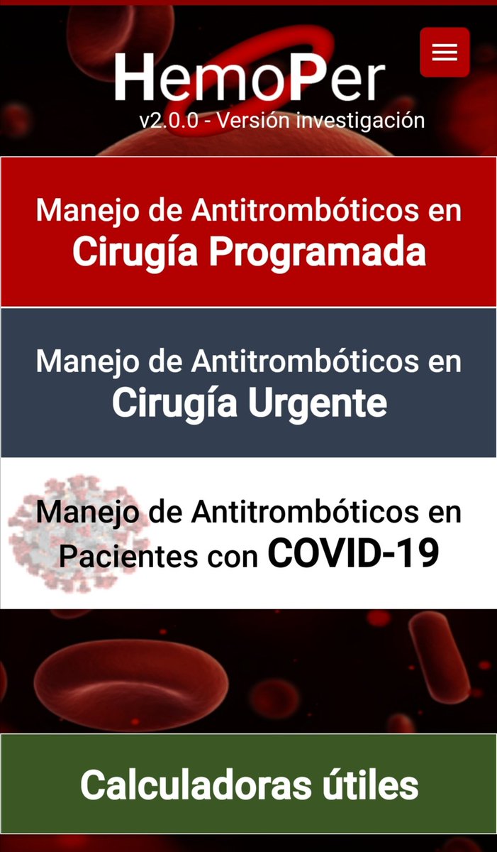gabiyavi's tweet photo. Una app para hacernos más sencillas las decisiones clínicas en el #perioperatorio en pacientes que toman #antitrombóticos.

https://t.co/bawXDa7rIi 

https://t.co/YXRWSnhLBi https://t.co/q5QuuK02DB