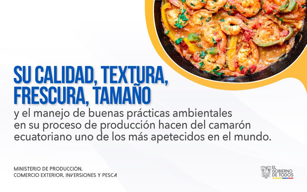 #ElMejorCamarónDelMundo | Ecuador responde a estrictos estándares de sanidad, inocuidad y rigurosos protocolos de bioseguridad en cada eslabón de la cadena productiva del sector acuícola. #ElMejorCamarónDelMundo. #ILoveShrimpFromEcuador🍤🇪🇨