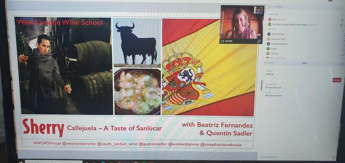 mikeybrown90210's tweet photo. Back to the wonderful world of online wine tasting with @quentinsadler @WestLondonWine this time discovering Sherry. Visigoth T-Shirt on show! @StreathamWine #WLWSVirtual https://t.co/cqhMmm7rtk