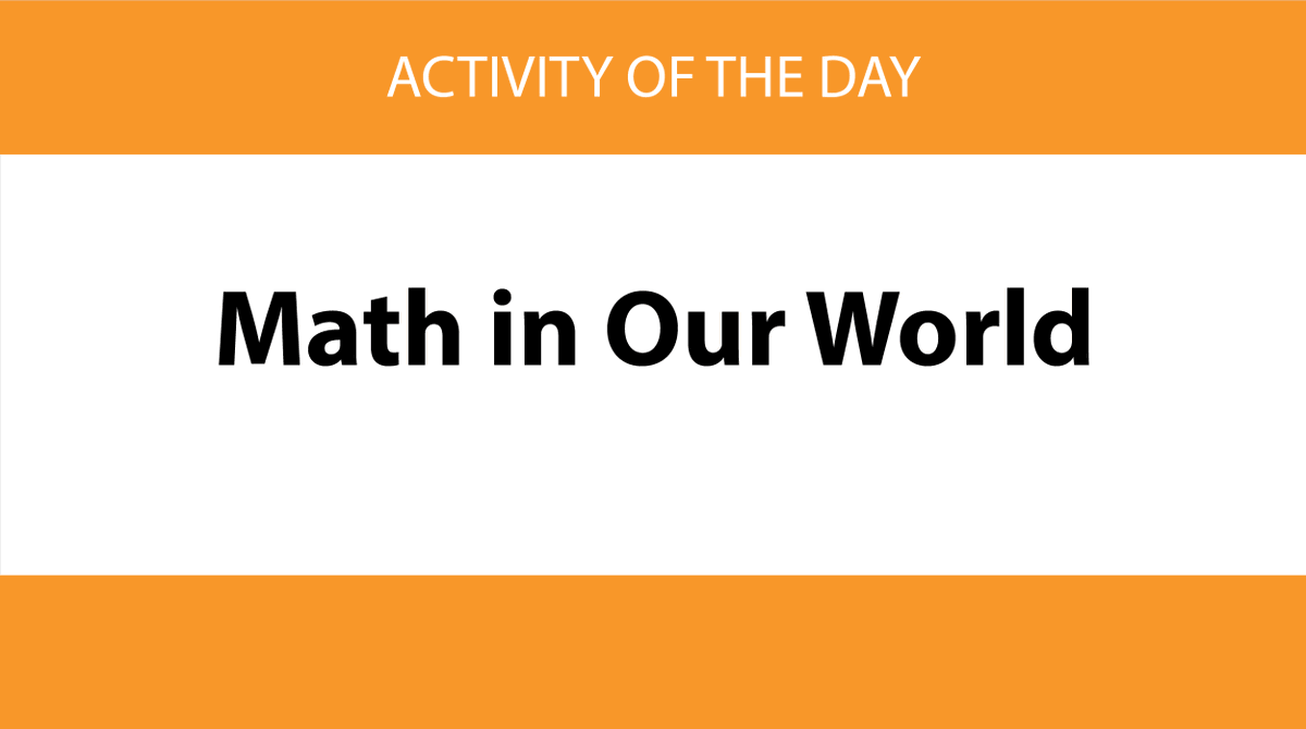 MLCmath's tweet photo. Preschool to Grade 5 Activity!

Solve problems about math in our homes and the world around us. Many of the problem situations can be extended. Take it to the next level by writing and solving your own problems about the situation!

Select your grade here: https://t.co/f9gAYQjmS5 https://t.co/OgEhqjK63f