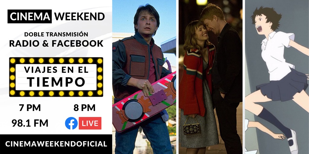 cinema_weekend's tweet photo. ¿Cuál es su película favorita sobre viajes en el tiempo? Nos vemos vivo por #FacebookLive a las 8:00pm 😃📽 y una hora antes por @uve_radio 98.1fm 📻🤗 https://t.co/swPqsV0LrN