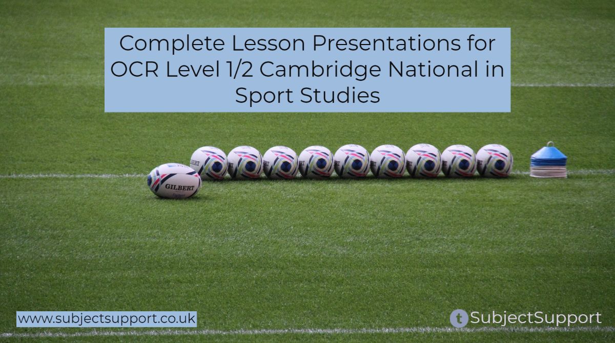 SubjectSupport's tweet photo. Complete Lesson Presentations for OCR Level 1/2 Cambridge National in Sport Studies https://t.co/9XicuJvG9L #EDuPE #SecondaryPEChat #pegeeks #camnat https://t.co/Vxiazwf3Hg