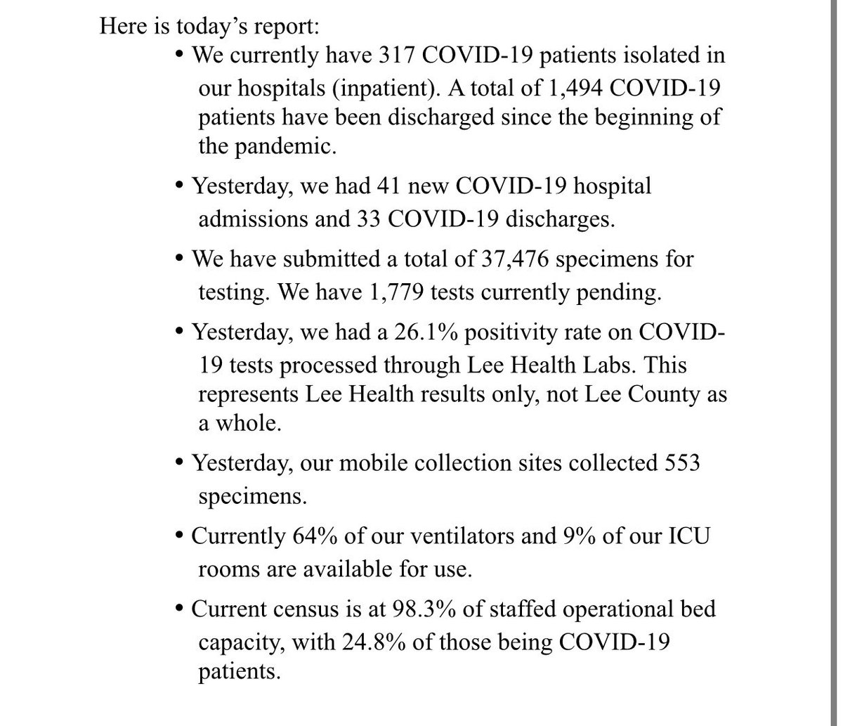 COVID-19 UPDATE: JULY 17, 2020: 

A message from Lee Health Chief Operating Officer, Dr. Scott Nygaard, MBA (<a href="/GSdnygs/">Scott Nygaard</a>)