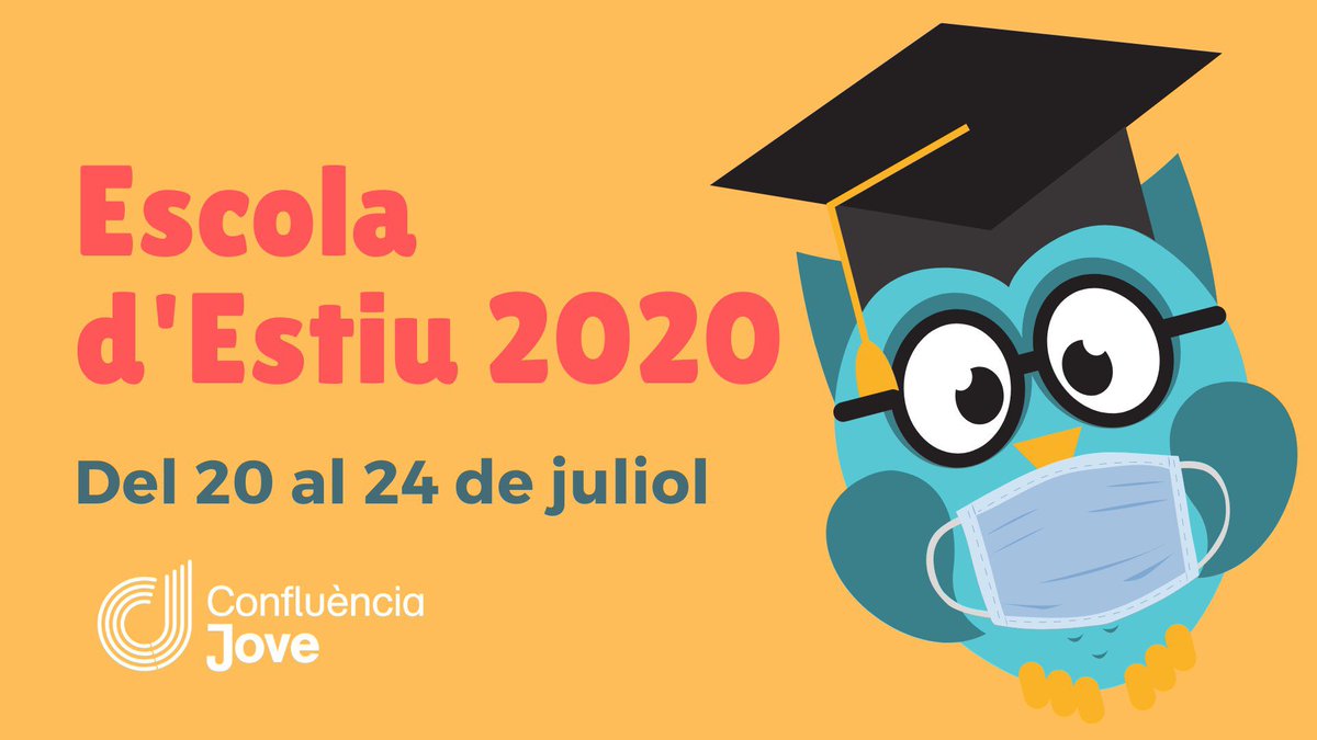 ConfluenciaJove's tweet photo. 📆 Obriu les agendes perquè ja us  podeu inscriure a la I Escola d’estiu de @confluenciajove!

🗣Durant la setmana que ve tindrem debats sobre: habitatge, treball, feminisme, interseccionalitat i molts altres temes! https://t.co/b4ooVxTFcJ