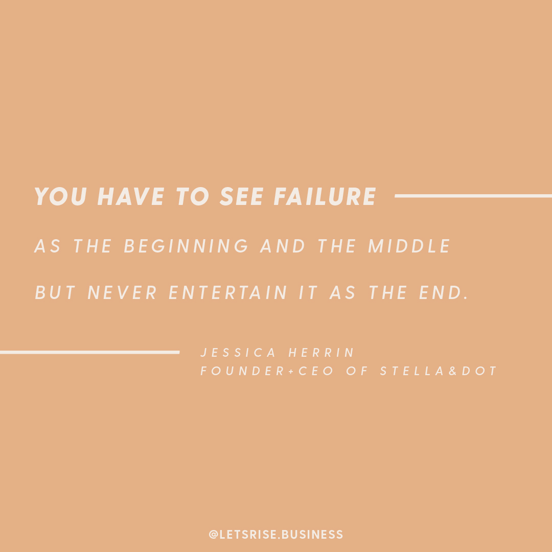Failure is only a small piece of your greater story, but it's an important piece. If you allow it, your failure can propel you into a brighter future. It's up to you to write your next chapter!