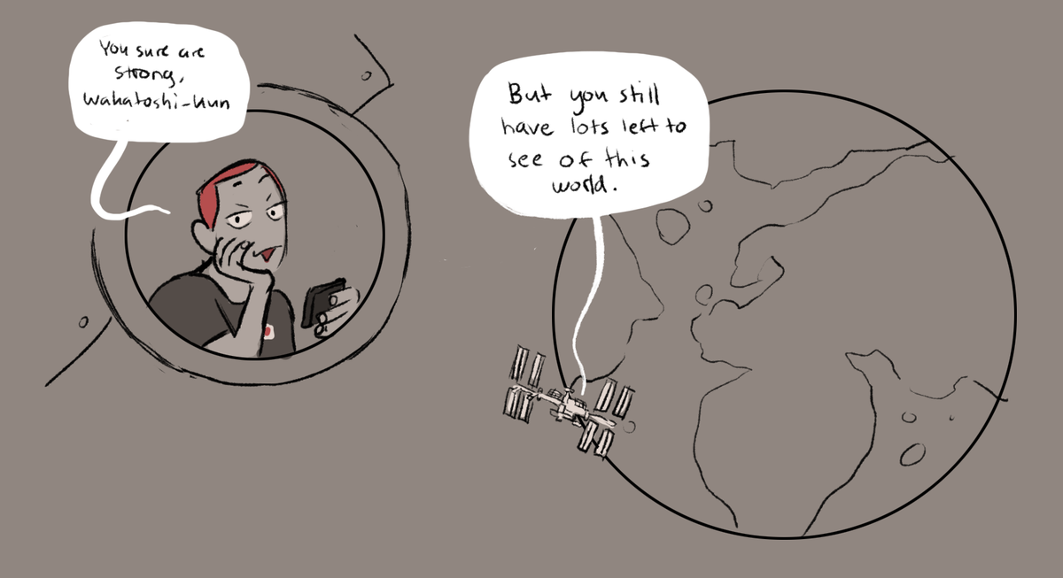 im not gonna shut up about this until I have read the last chapter!! Rocket man satori!! 