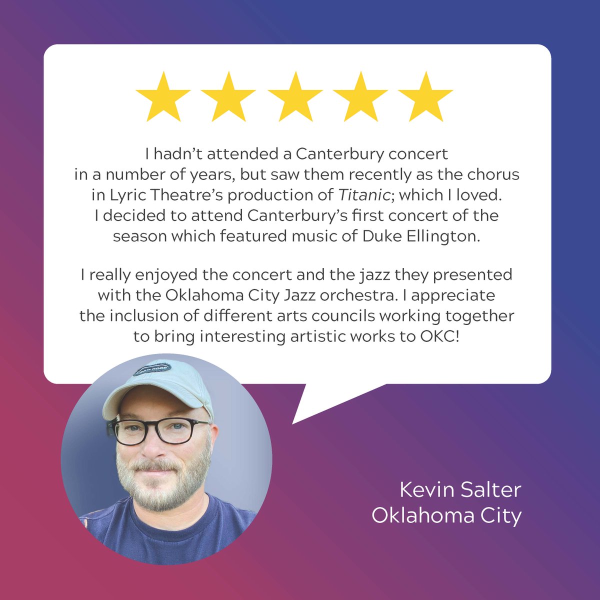 canterburyokc's tweet photo. We love receiving reviews from people who enjoy our more innovative and eclectic concerts! Thank you!
🎵
#morejazz #canterburyokc #okcjazzorchestra #choralmusic #dukeellington #singing #sacredconcert #canterburyvoices https://t.co/dtz19HH8U4