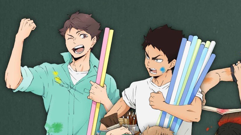 wallpapers Oikawa And Iwaizumi Height Difference perfect height for forehead kisses