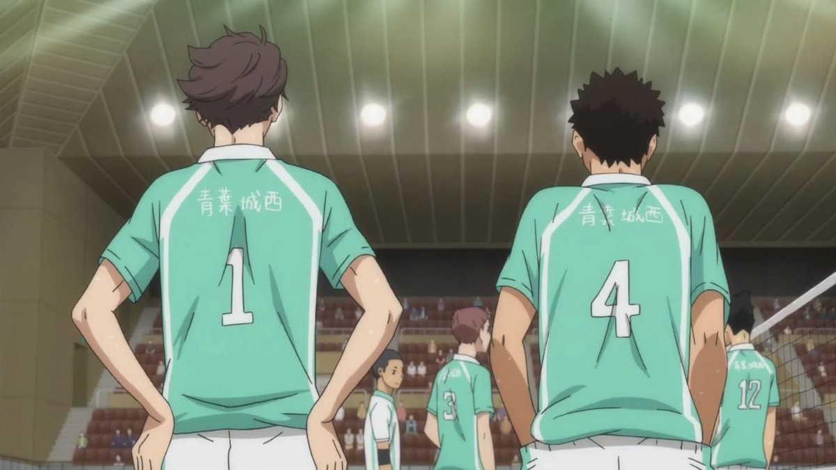 iwaoi's height difference hits different when you realize iwaizumi's the perfect height for forehead kisses 