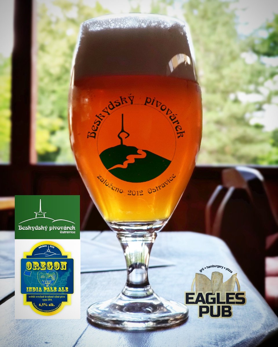maccko's tweet photo. Oregon IPA
Beskydský pivovárek Ostravice
Alkohol:6,5% EPM:14
Chmel:Bravo, Cascade, Comet
Slad:plzeňský, vídeňský, mnichovský, karamelový
#pivo #piwo #instabeer #cerveja #bier #beer #breja #biera #birra #biere #cervesa #бира #пиво #酒 #ビール #hophour #beerporn #craftbertips https://t.co/ol86FKKuWi