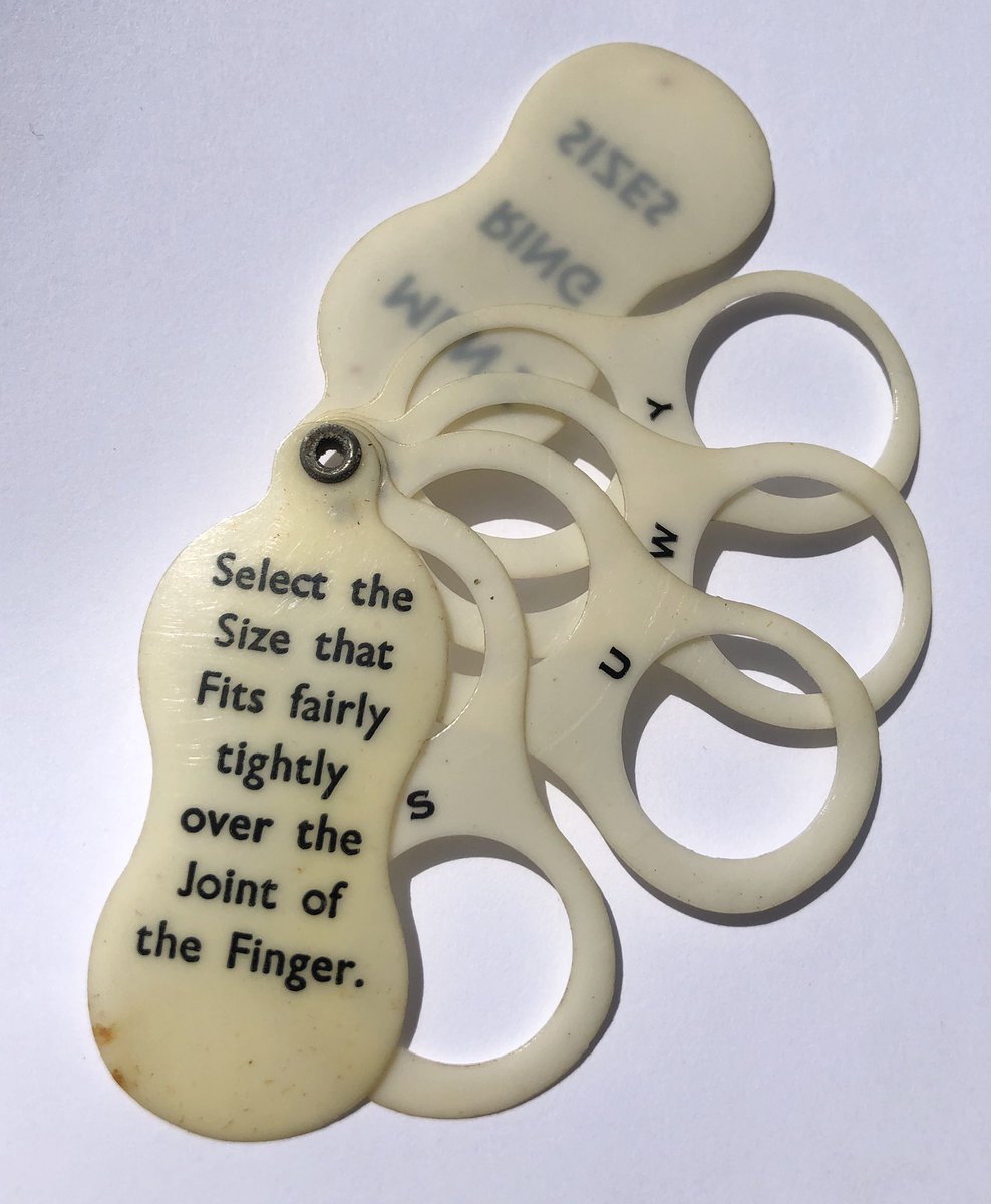 LisaMarieFranks's tweet photo. ๐ณ A Menโs Ring Sizer.... ๐ณ
I Have No Words For This Beauty!
A Quirky Early Celluloid Menโs Ring Sizer. ยฃ18.
#curios #celluloid #ringsizer #ringsonyourfingers #measuring #rings #earlyplastic #sizematters #antiques https://t.co/Njw7qadtV2