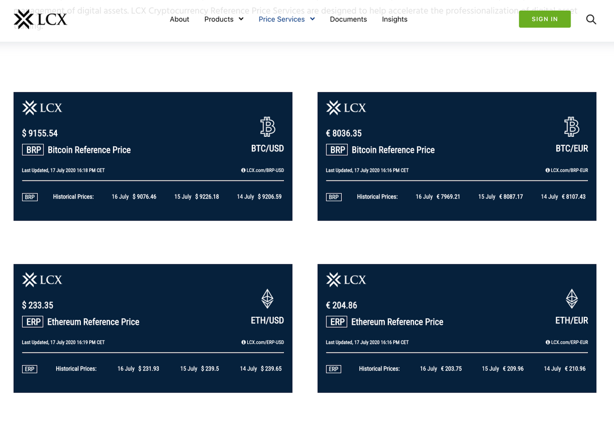 lcx's tweet image. LCX's Reference Price Services, aka. the @LCX Price #Oracle, are used on our platform &amp;amp; are a foundational part of our products &amp;amp; services. For #STO's an official conversion price will play an incremental part to increase reliability &amp;amp; transparency

👉 lcx.com/Cryptocurrency…