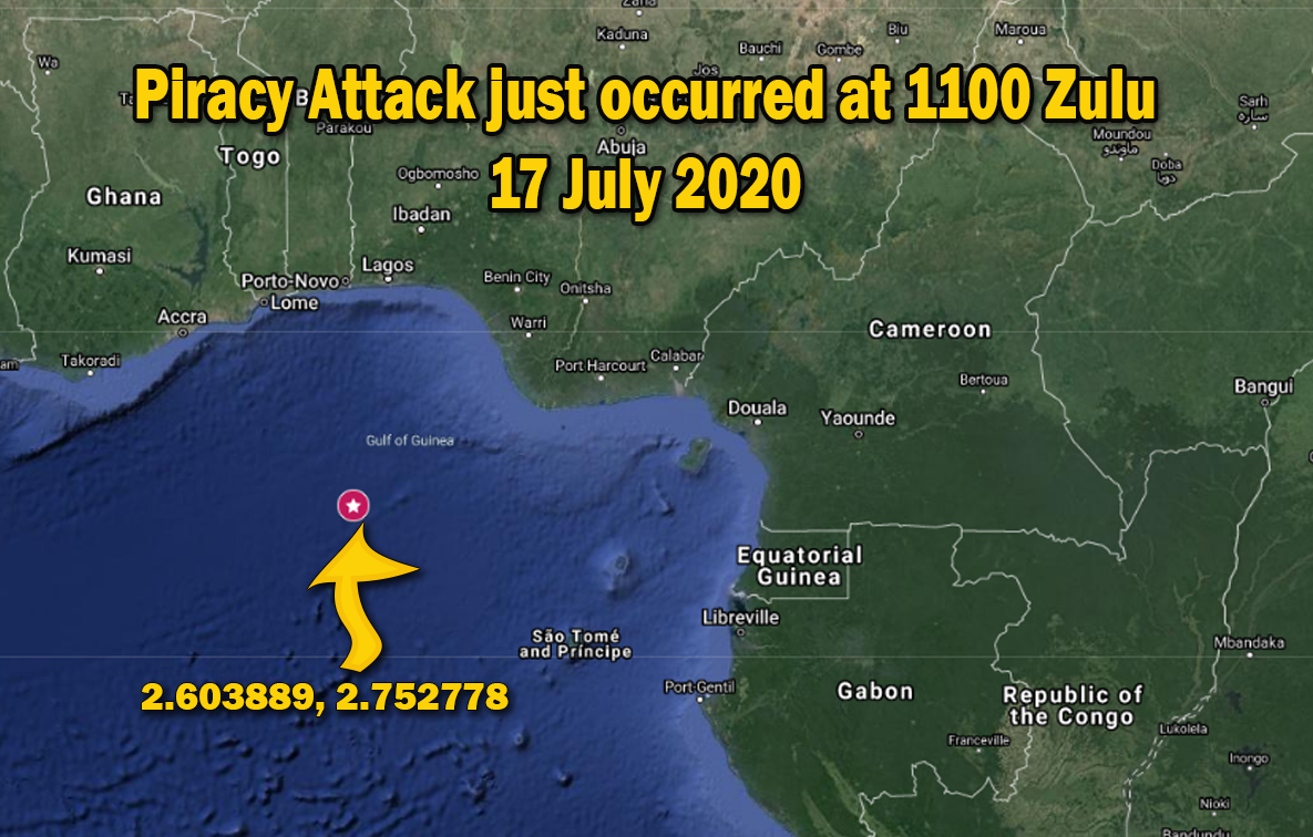 AirAssets's tweet photo. #BREAKING #BreakingNews #JustHappened #Alert #BOLO #PiracyAttack #GulfofGuinea #Africa #Coast https://t.co/lA3mH2gBwq