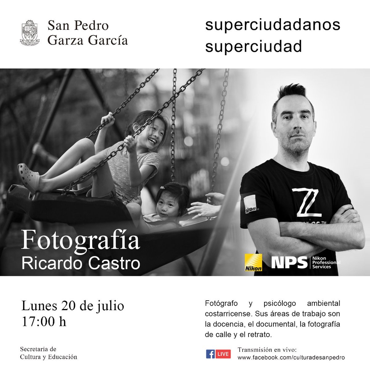 NikonMX's tweet photo. Conéctate mañana a las 5 pm al FB live de nuestro #NPSMéxico @npsricardo, experto en fotografía de calle, documental y retrato📸. Sigue la transmisión👉🏼https://t.co/rrssj5NWgn https://t.co/IJZzFk3k8I