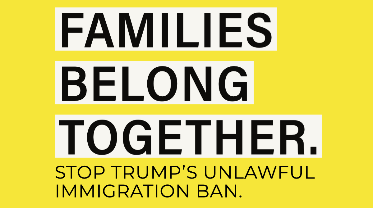 It also indefinitely separates families. Many have been waiting for YEARS to reunite and thought they could do it this year. Now they can’t -- unless this ban is stopped.  #FamiliesBelongTogether 5/