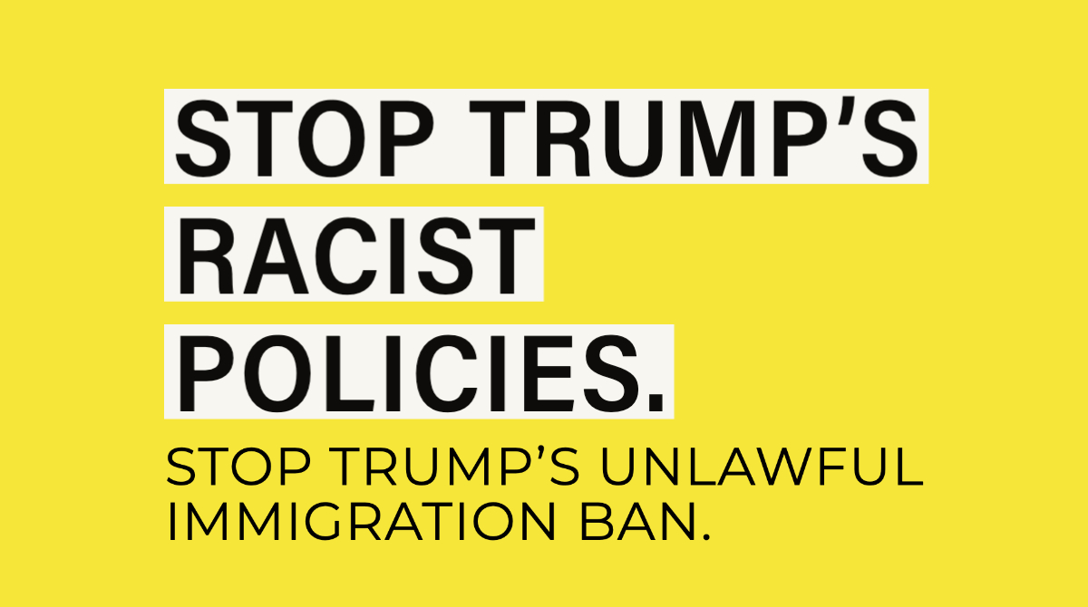 This ban rejects decades of Congressional judgments on the terms for which people can come to the U.S. It is unconstitutional. We will not remain silent and let the president take a wrecking ball to our immigration system.  #NoImmigrationBan  #FamiliesBelongTogether