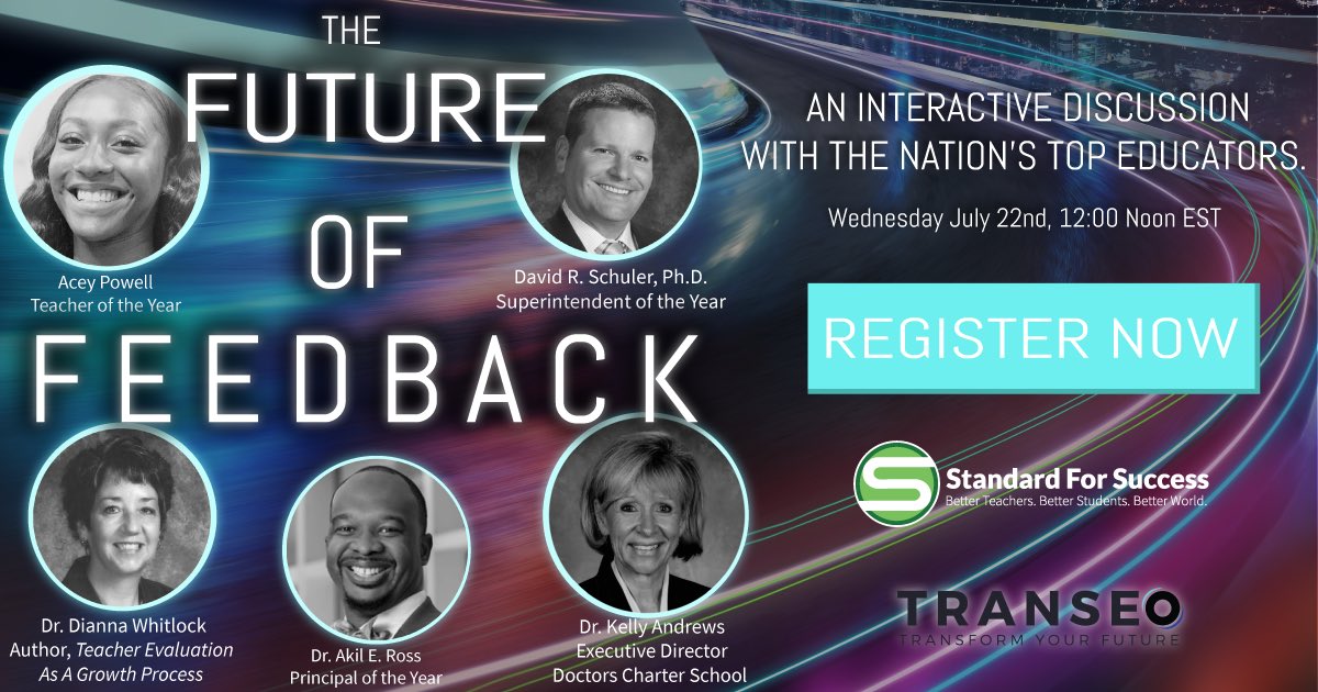 IAmAceyPowell's tweet photo. "Blessed to be a part of The Future of Feedback! If you’re in education, you don’t want to miss this interactive discussion with the nation’s top educators. Here is a link to register - hope to see you there!” #FutureOfFeedback #TeacherEvaluation https://t.co/NJvblW36xG https://t.co/2xVgrsYNUN