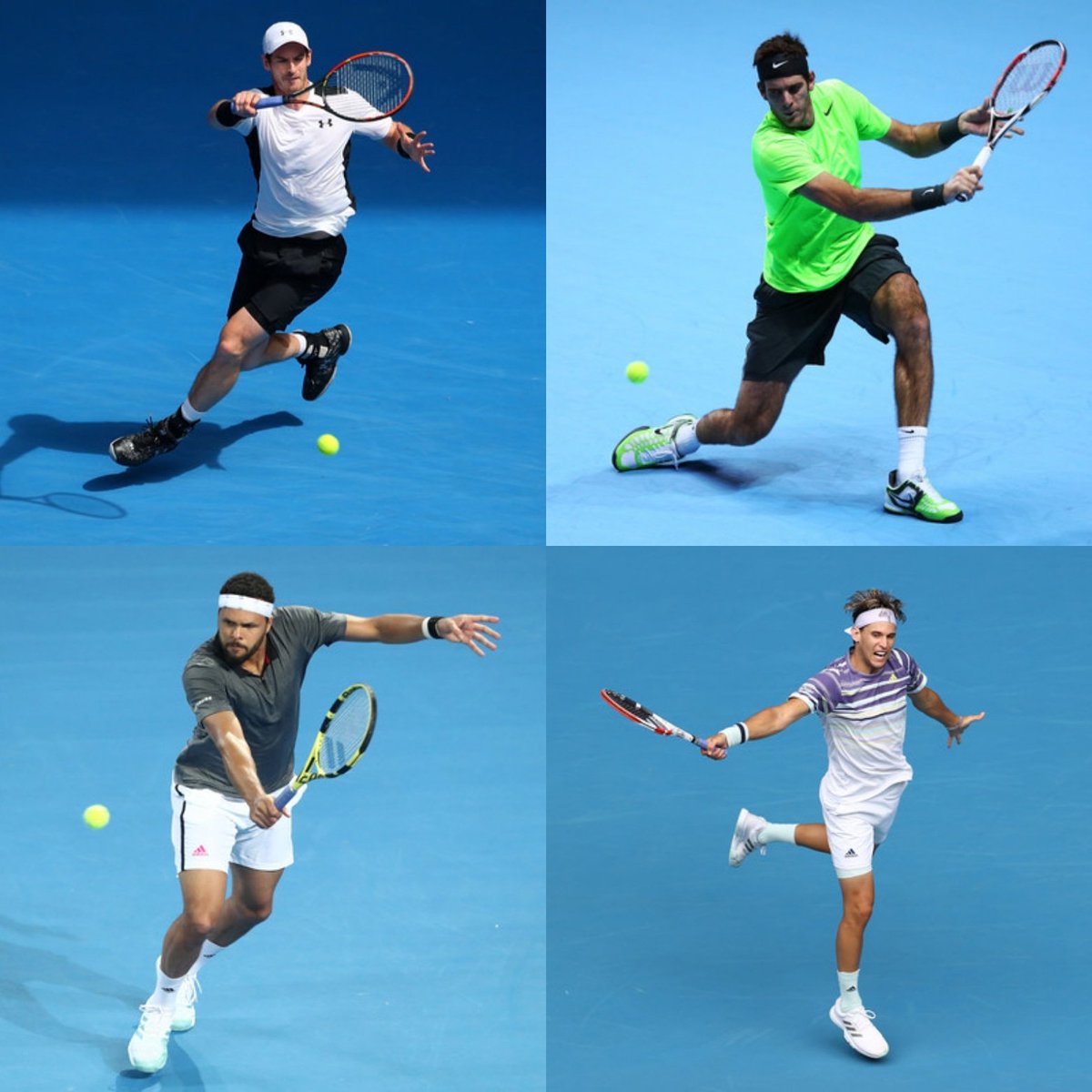 InTennisCourt's tweet photo. ¡Tenistas con más victorias ante el #Big3!

🔸29 — Andy #Murray
🔸17 — Juan Martín #delPotro 
🔸16 — Jo-Wilfried #Tsonga 
🔸14 — Dominic #Thiem 

Vía: @OnlyRogerCanFly

📸: Zimbio https://t.co/HORnOFmw7Z