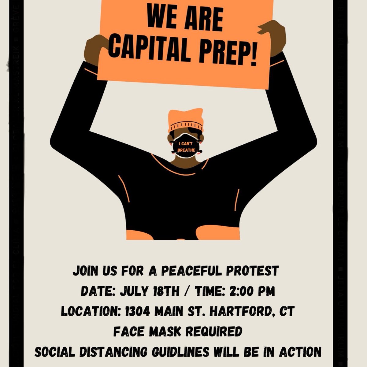 CprepAlumni's tweet photo. CALLING ALL CPREP ALUMNI!!! 🚨🚨Please come out and tell all your friends to join us tomorrow at 2pm at Capital Prep for a peaceful protest! Hope to see you there 🧡🧡 https://t.co/PwjNZFyCOn