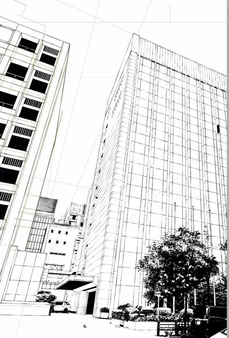 今日のお絵かきはおしまい。
背景写真撮りにいったり、背景描いたりしていました。 