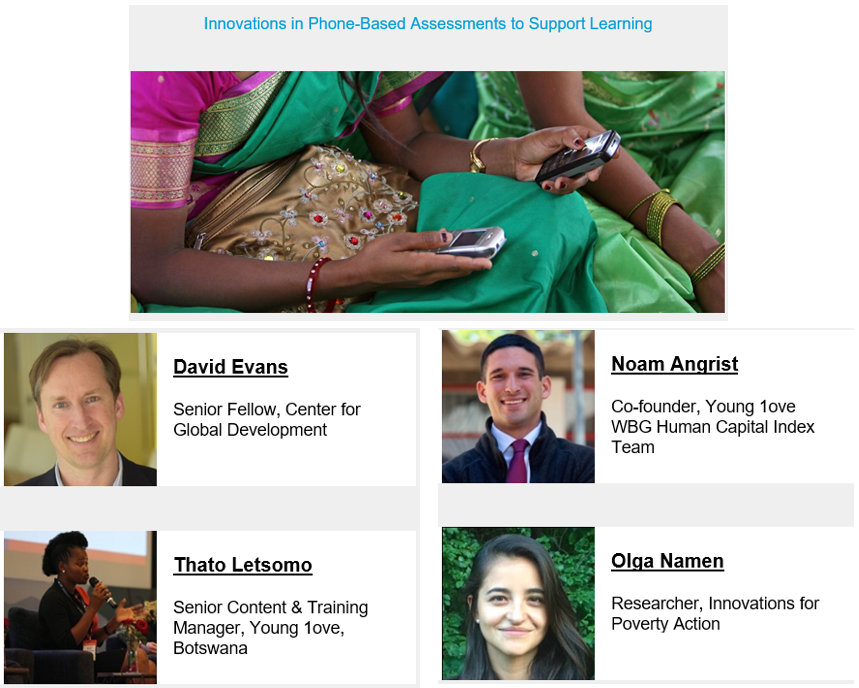 angrist_noam's tweet photo. Join us at @WBG_Education @CGDev event on "Innovations in Phone-Based Assessments to Support Learning." Wed July 22 11am-12:30pm EST w/ @ariasdiazomar @DaveEvansPhD @TLetsomo @olganamen. Will share results from Botswana 🇧🇼 and our paper in @GlobalHealthBMJ https://t.co/5nLIqTv2IG https://t.co/LoHbZKiHbL