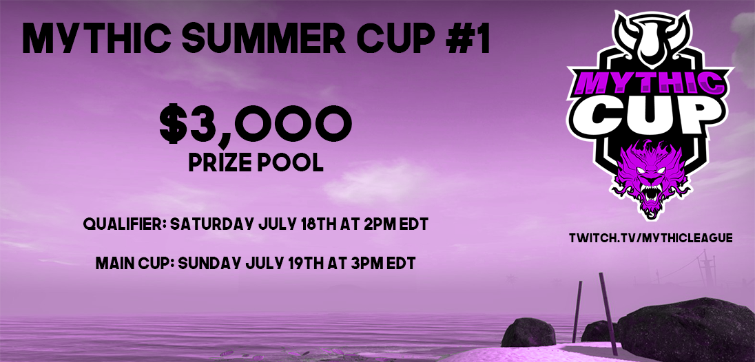 MythicRebornGG's tweet photo. We are excited to announce this weekend Mythic League will be hosting Mythic Summer Cup #1 with a $3,000 prize pool!

7 Invited Teams, 1 Qualifier Team!

Qualifer: Saturday 7/18 at 2PM EDT
Main Cup: Sunday 7/19 at 3PM EDT

Sign up now!
https://t.co/A4Sj4AczRR https://t.co/bNJOqRKo9z