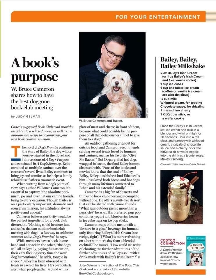 bookclubcookboo's tweet photo. Good Dog Pupsicle (frozen yogurt & blueberries) is @adogspurpose's ideal treat for an outdoor, dogs-along #bookclubmeeting discussion of his book #ADogsPromise: "What says 'outdoor picnic' more than a Pupsicle?" Our @costco article & milkshake recipe: https://t.co/lJD62tfXDj https://t.co/Rv4KwOuedz