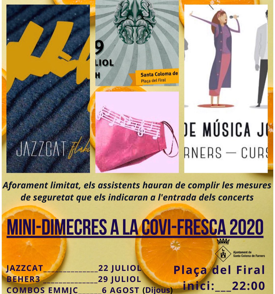 Jazzcat_CAT's tweet photo. Dimecres vinent podreu escoltar “Flabiology” a Sta. Coloma de Farners, el concert serà al Firal a les 22h #Flabiology #salvemlacultura https://t.co/bf6dc1XRg9