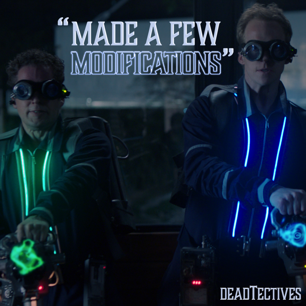 RLJEfilms's tweet photo. Suit up.  #DeadTectives comes to DVD and Digital HD July 21: https://t.co/0DQNG7GFbK https://t.co/QjLLvbAkdl