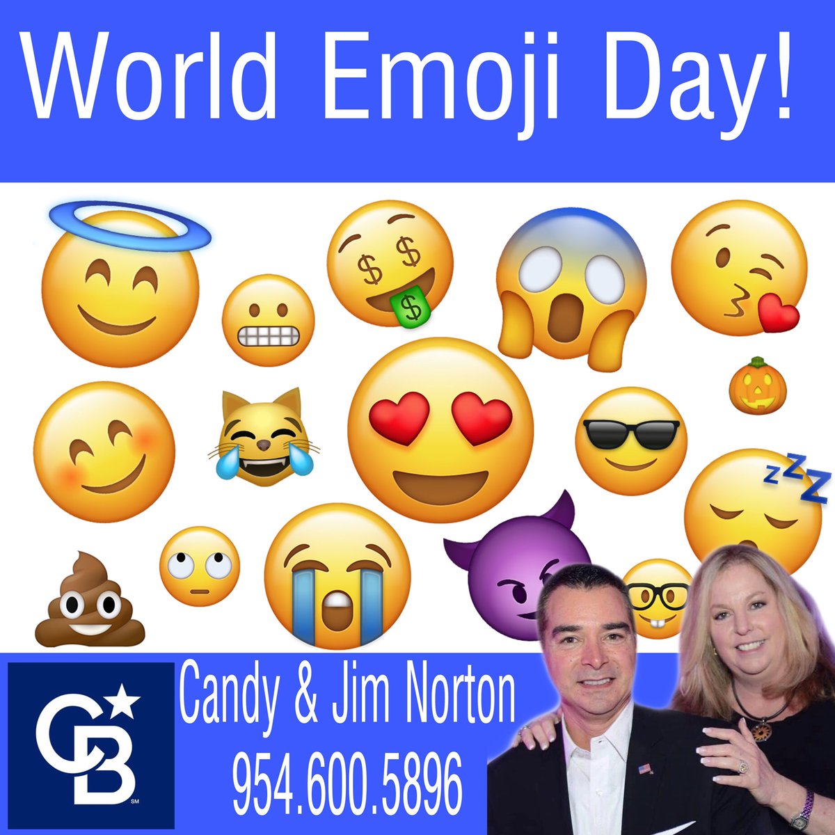 Trixie0309's tweet photo. #WorldEmojiDay #StaySafe #CandyAndJimNorton #CBFL #ColdwellBanker #TopAgents #DynamicDuo #LuxuryRealEstate #GlobalLuxury #WestonFL https://t.co/qdEuTkFn2h