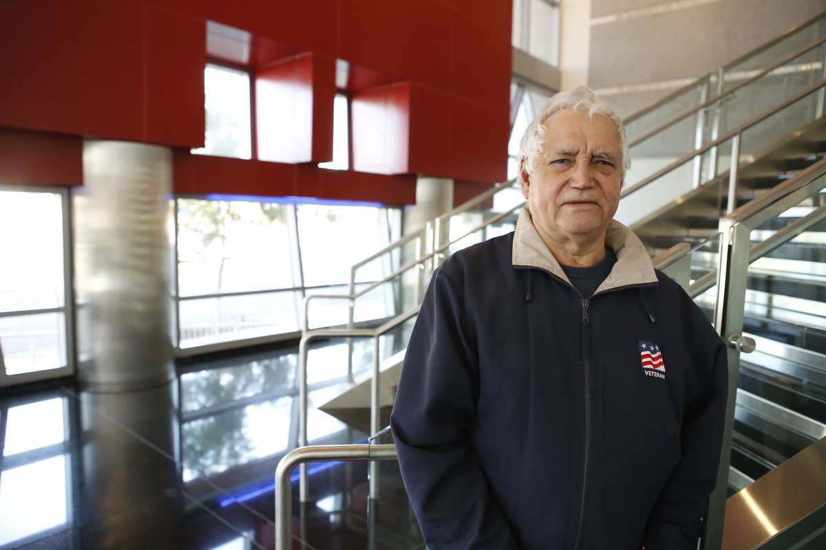 SDCCEEDU's tweet photo. Army Veteran Rudy Aguilar earned his high school diploma from San Diego Continuing Education at age 76 #SDCEGRAD https://t.co/x60CmySQyW @USArmy @SDCCD https://t.co/HfV2JBgThL