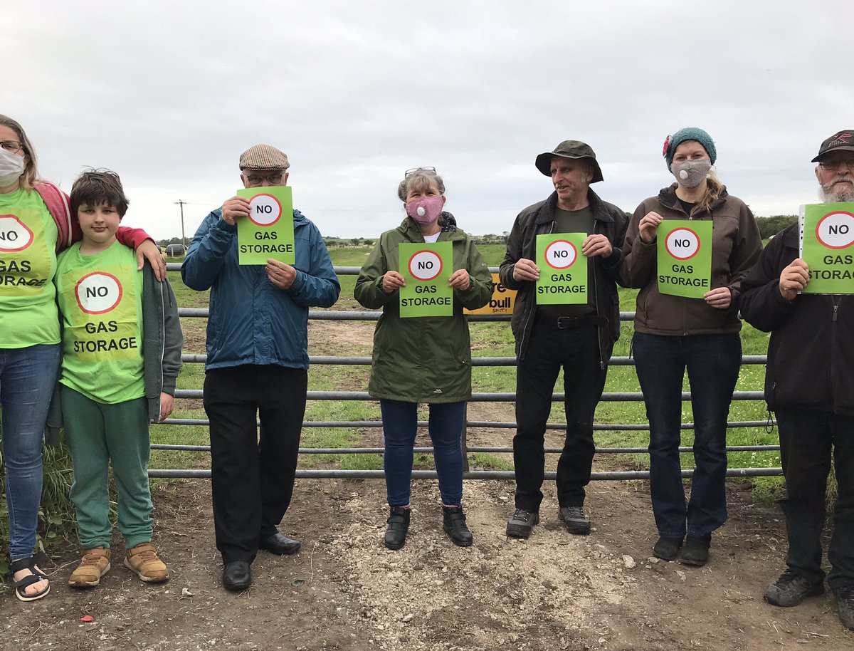 nogasstorage's tweet photo. Marking 5 years since Halite awarded DCO to build 19 huge caverns to store gas near our homes; & pump toxic brine into our seas to make them. Whatever they call the patio they laid, it isn’t much for a 600 million project. We live here & are in for the long haul #NoGasStorage https://t.co/8lJMqV6jL4