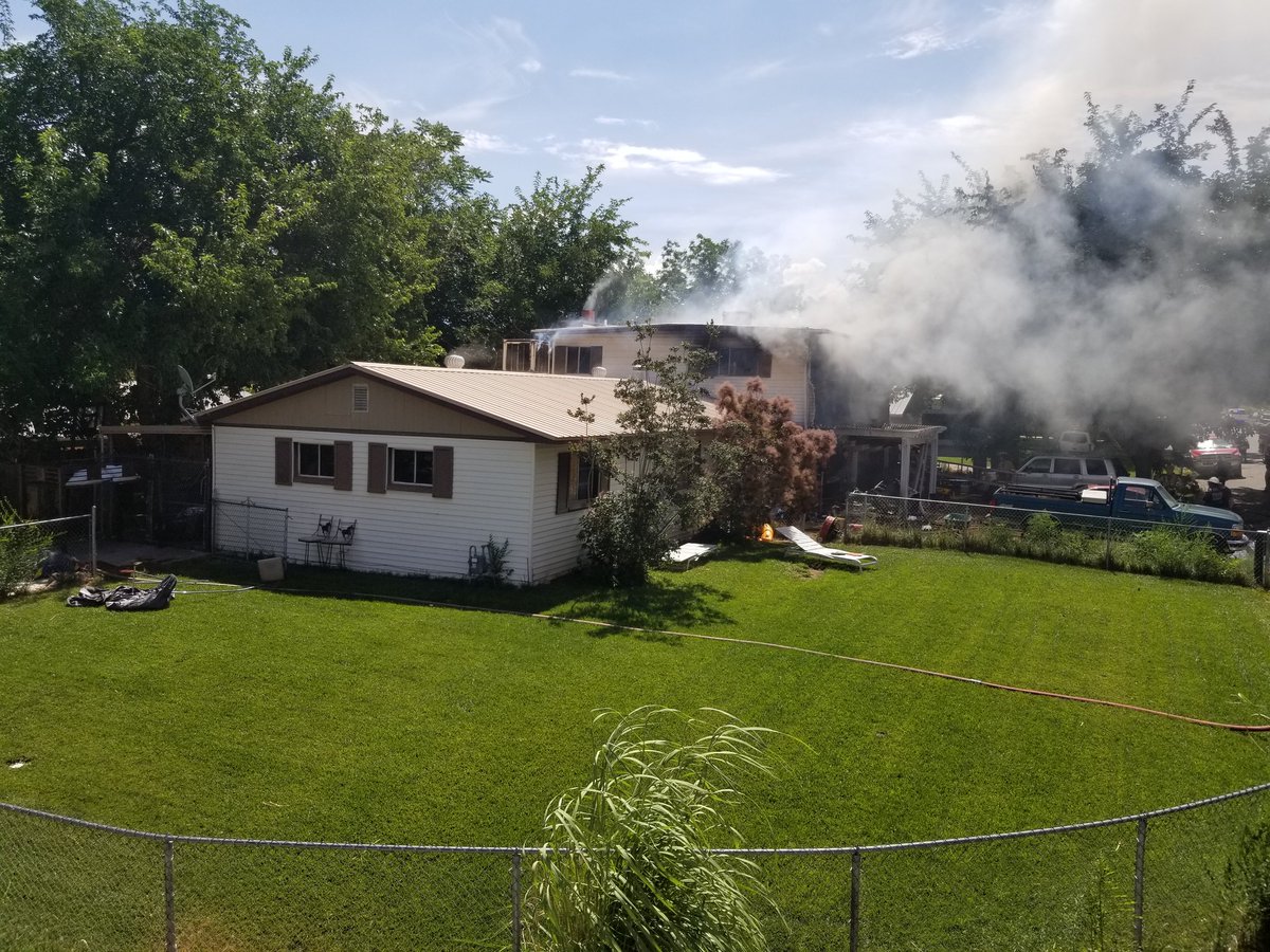 moabpolice's tweet photo. RESIDENTIAL FIRE: MOAB AREA PUBLIC SAFETY IS ON THE SCENE OF A RESIDENTIAL FIRE. ALL PERSONS WERE SAFELY ABLE TO EXIT THE RESIDENCE. THE FIRE IS NOW OUT. https://t.co/mfdx3m4kZ6