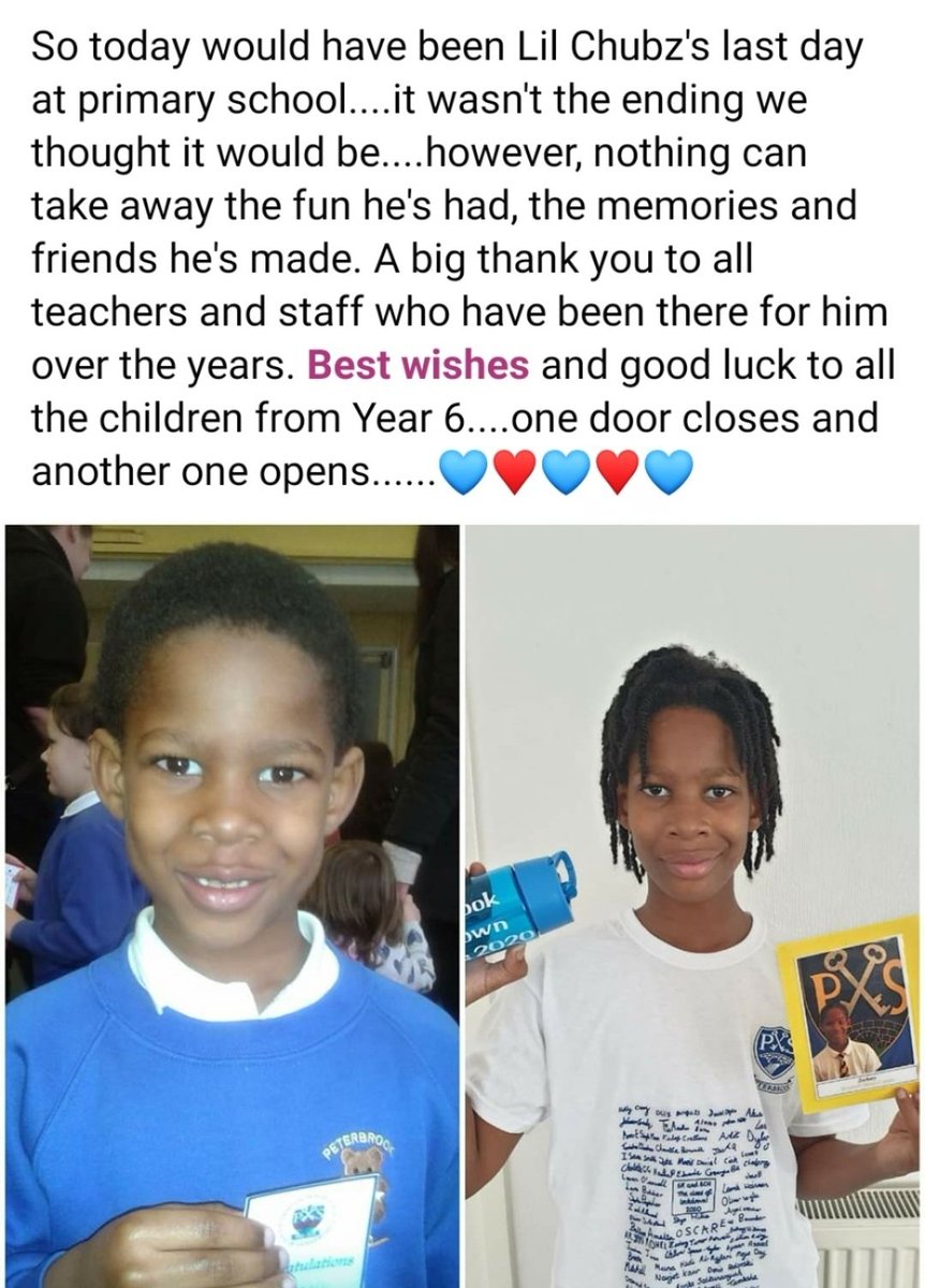 BrummieMommie's tweet photo. Last day of school, so proud of Lil Chubz #newbeginnings #endofanera #schoolsoutforsummer #year6leavers https://t.co/CyTwC6Ex7W