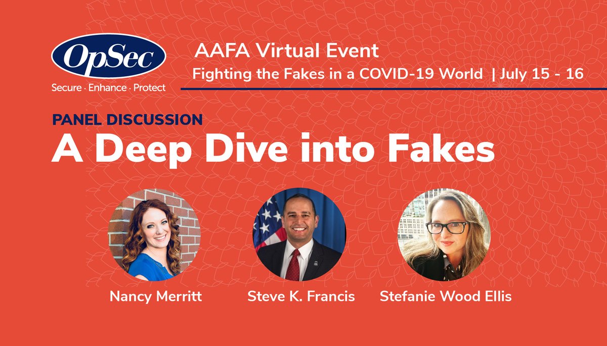 OpSecSecurity's tweet photo. OpSec’s Nancy Merritt and Stefanie Wood Ellis were featured at this week’s AAFA Virtual Event. The duo provided interesting insights into the new wave of fakes and how bands can prepare to face these new trends.
#TeamOpSec #OpSecOnline #brandprotection https://t.co/EGpJ80ZRgO
