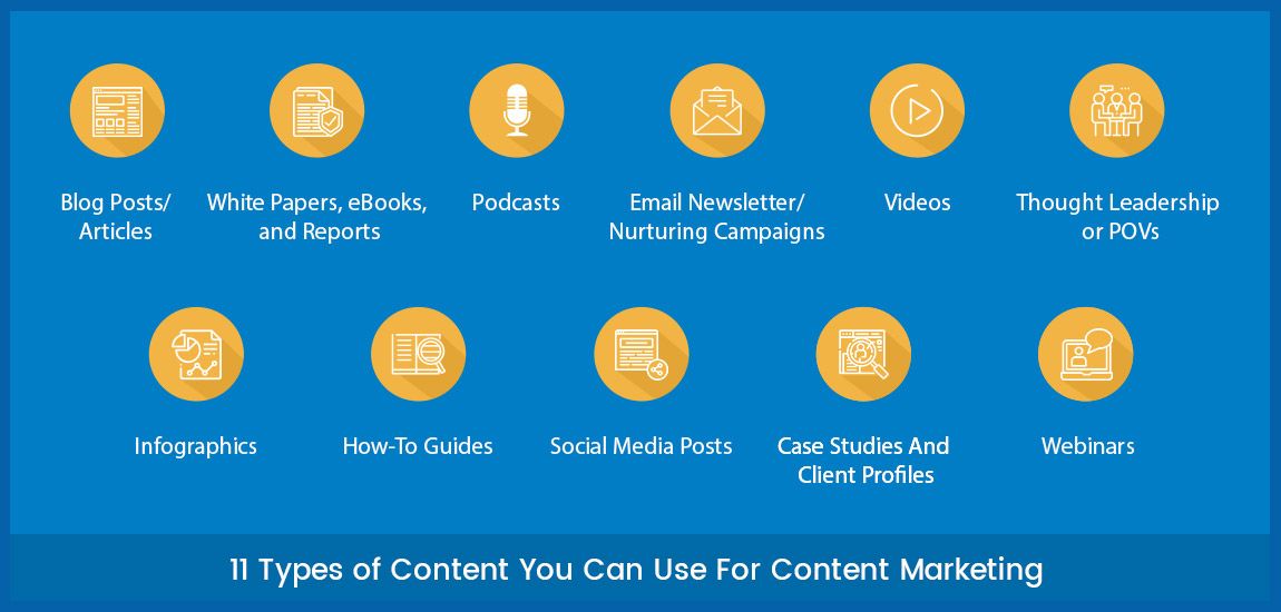 marketing_masha's tweet photo. 11 types of content you can use for #ContentMarketing 

🌻 Articles
🌻 Videos
🌻 Podcasts
🌻 eBooks
🌻 #Infographics
🌻 Case studies
🌻 Webinars

&amp; more! https://t.co/7vrzfE47AW